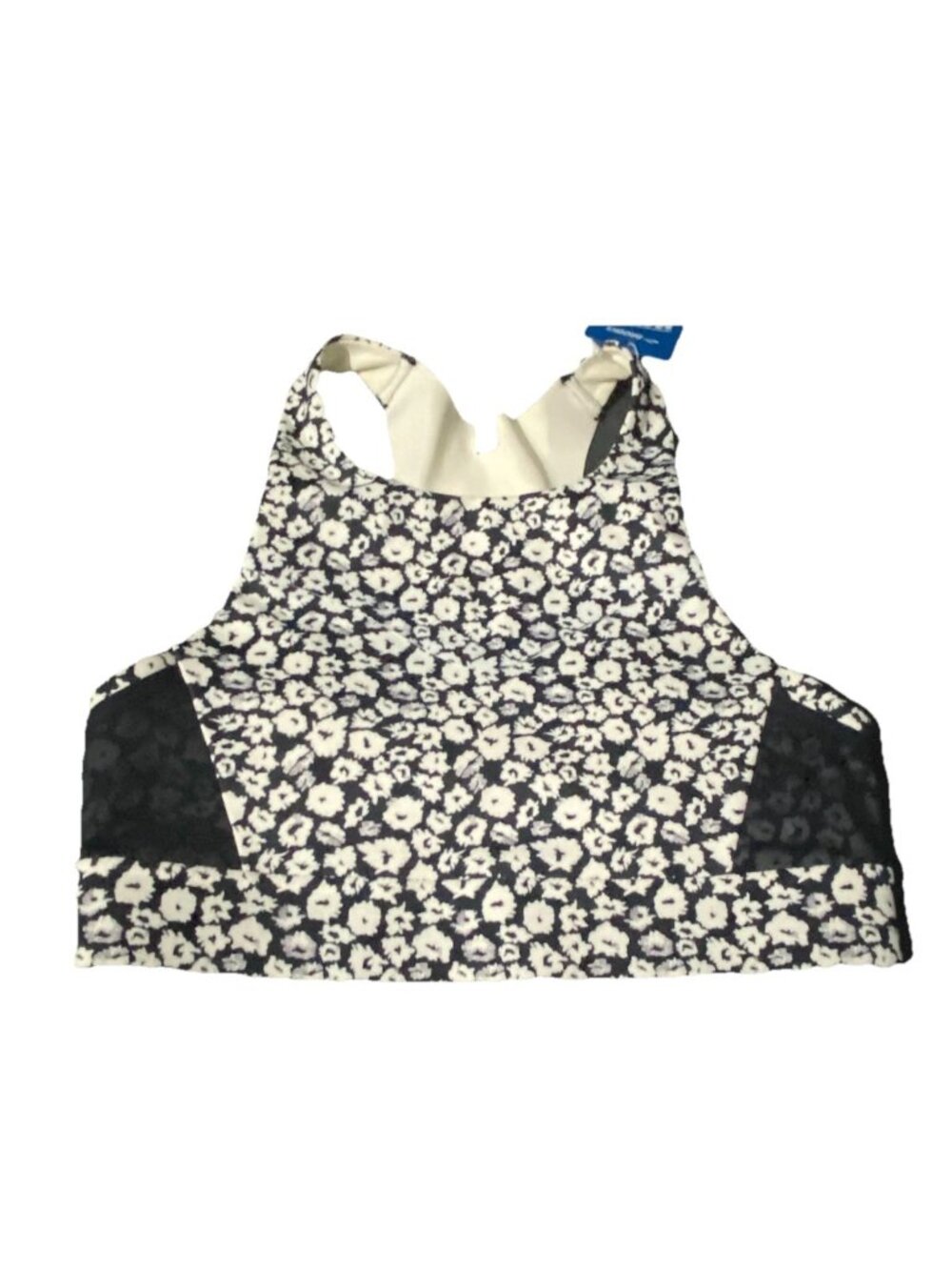 Brooks 30A/B Drive 3 Pocket Run Bra Black Wildflower Compression Wicking